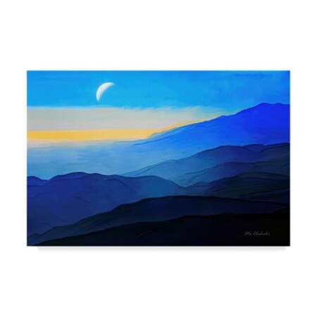 Trademark Fine Art Ata Alishahi 'Blue Mountains' Canvas Art, 22x32 ALI22155-C2232GG